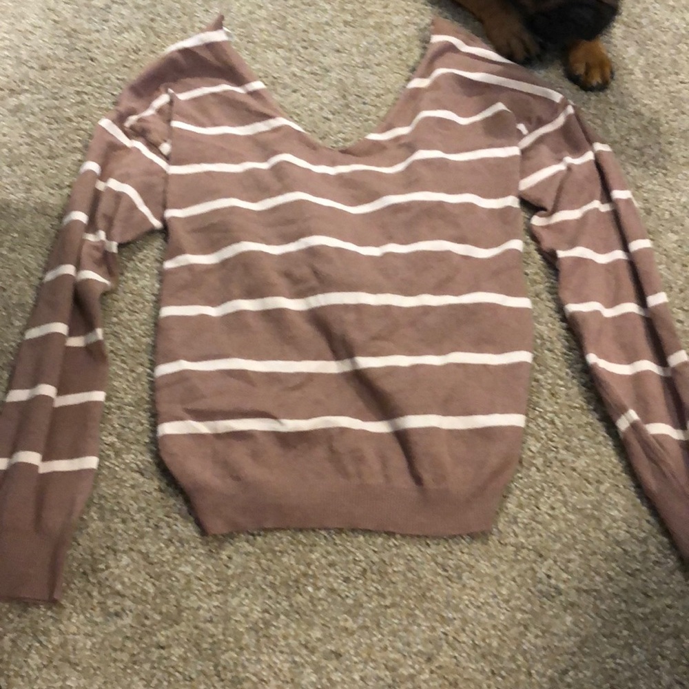 Open back sweater